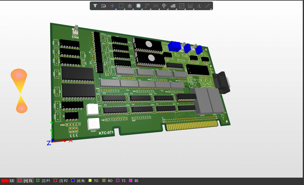 Pembuatan PCB PCMCIA 4 layer (Omron)